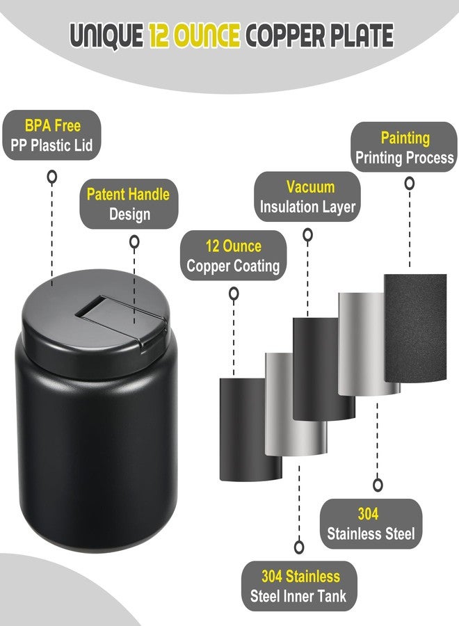 BOSEDSANG 26oz Soup Thermo for Hot Food Kids with Buckle Lid Insulated Vacuum Food Jar Wide Mouth Leakproof Stainless Steel Lunch Container (Black) - Image 5