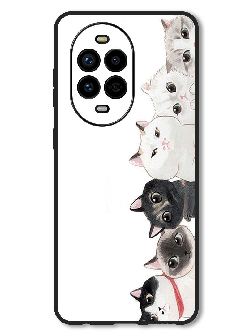 Theodor Case Compatible with Huawei Nova 13 Pro Protection Shockproof Bumper Cover Cute Cats - Image 1