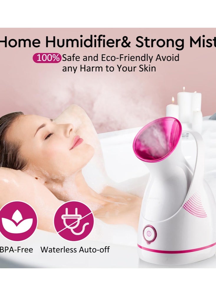 Joshberg Facial Steamer - Nano Ionic Face Steamer Warm Mist Steamer for Home Sauna SPA, Humidifier for Face Steamer for Deep Cleaning Unclogs Pores Sinuses  - Image 4
