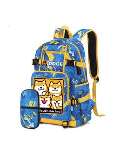 Cartoon Middle School Student Backpack Primary School Student Large Capacity School Bag Pencil Case Set 41*14*28cm