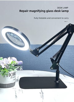 Aideli Upgraded 2-in-1 Magnifier with 72 LED Light & Stand, 10x Real Glass Magnifiers with Stand, 3 Color Modes, 10 Continuously Dimmable Tabletop Magnifiers for Close Up Work, Reading, Repair, Jewelry, Beauty & more.  - Image 3
