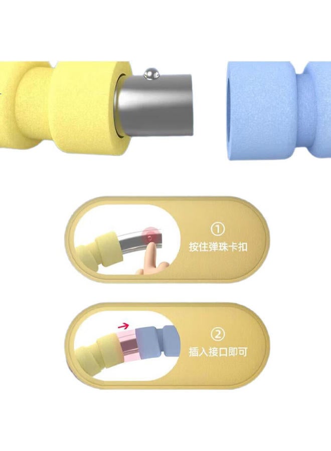 Dweck Removable Adjustable Hula Hoop Waist Exercise For Children And Adults, Shaping Fitness Abdominal Slimming Waist, Pink And White - Image 3