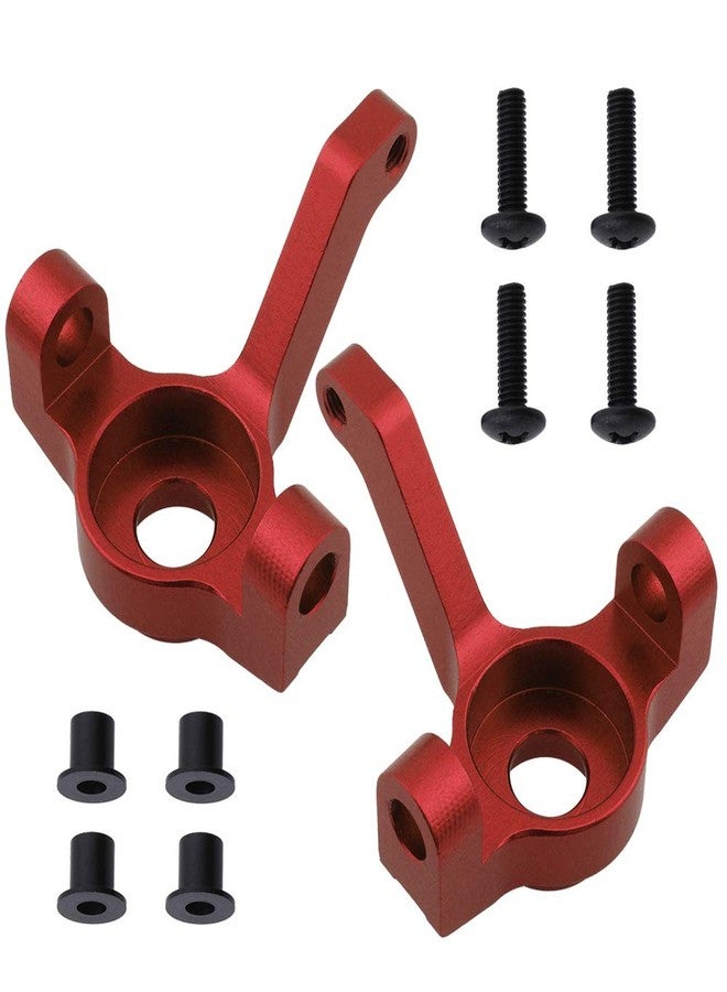 Hobbypark Aluminum Caster Mounts Steering Knuckles Hub Carrier (L/R) for Redcat Everest Gen7 PRO/Sport Replacement of 180002 (Set of 2) (Red) - Image 2