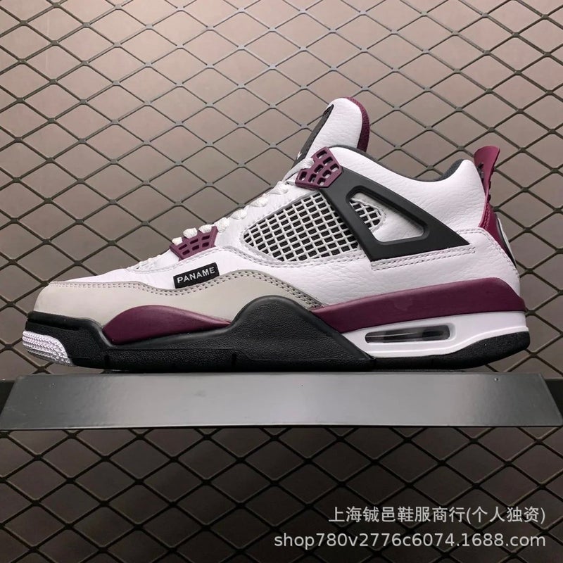 Putian Aj4 Basketball Shoes Black Cat Hot Lava White Oreo University Blue White Cement Black Red Lightning Jordan 4 Sneakers - Image 1