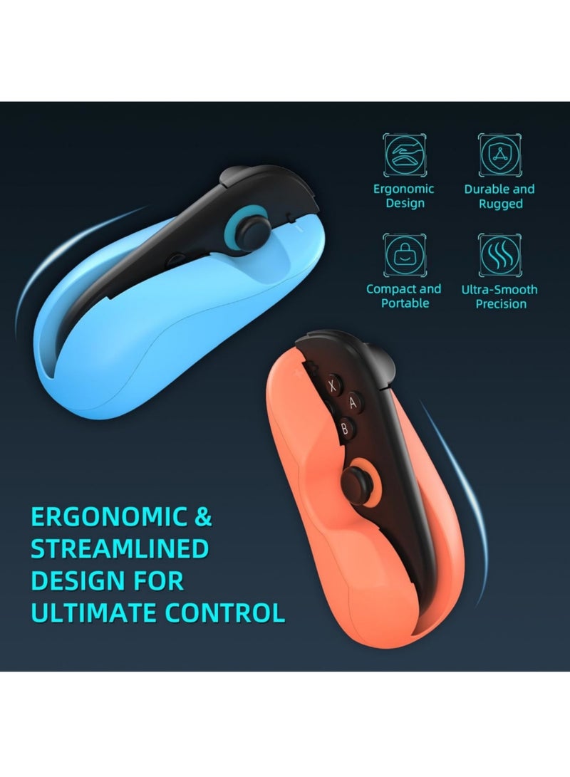 Aookay Switch 2 Gaming Controller Mouse for Nintendo Switch 2 (2025) Joy-Con, 2 Pack Ergonomic Mice Grip, Mini Portable Switch 2 Accessories for Switch 2 Joycon (Orange & Blue)  - Image 2