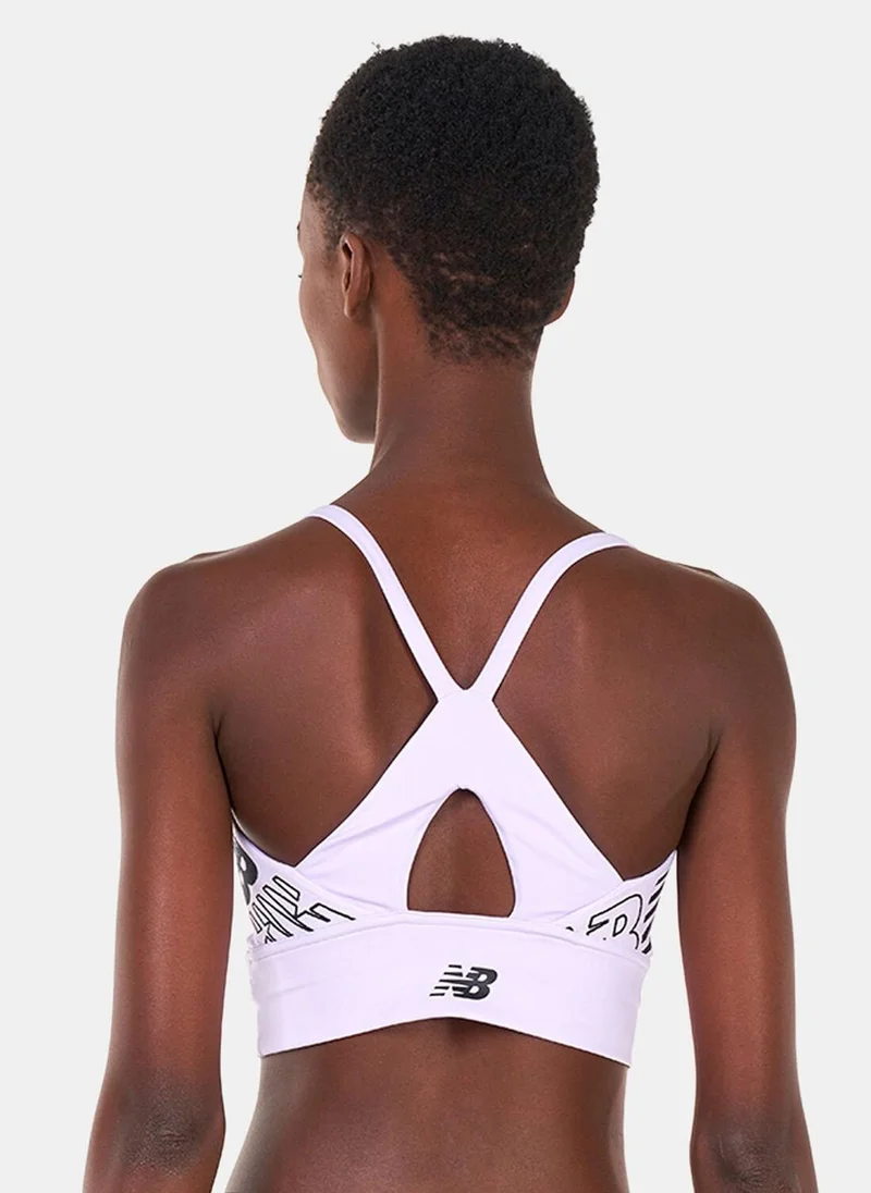 New Balance Women's Relentless Crop Sports Bra