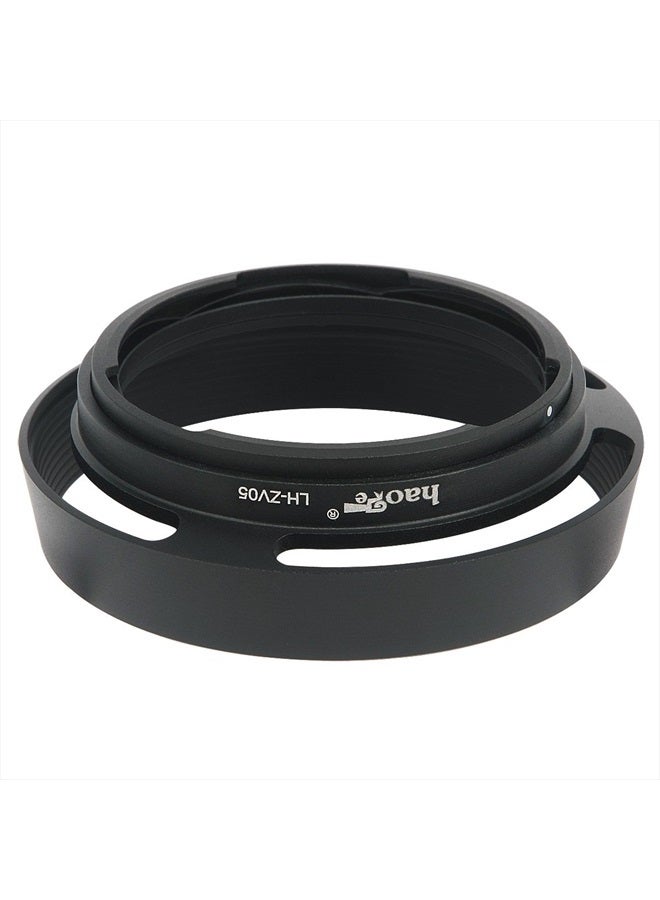 Haoge LH-ZV05 Round Metal Lens Hood for Carl Zeiss Biogon T* 2/35 35mm f2 ZM, C Biogon T* 2.8/35 35mm f2.8 ZM, Planar T* 2/50 50mm f2 ZM; Voigtlander NOKTON Classic 35mm f1.4 VM, 40mm f1.4 VM as LH-6 - Image 2