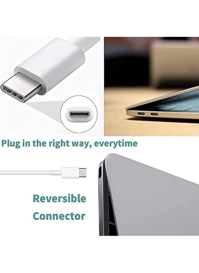 Pritzker 96W USB-C Fast Charger Replacement Type C Power Adapter for MacBook Pro 16/15/14/13'', Air, 12'' - Includes USB-C to C Cable (6.57ft/2m)  - Image 3