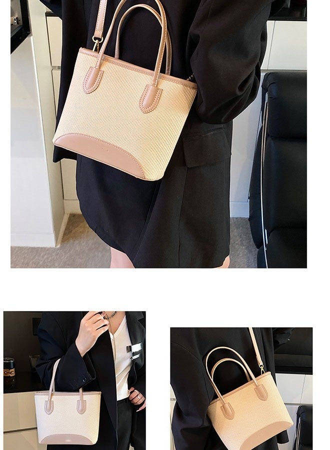 JCB CHIC حقيبة كتف جلدية من جلد البولي يوريثان متعدد الاستخدامات للسيدات، حقيبة كتف مائلة متقاطعة مائلة ذات سعة كبيرة أنيقة (568 كاكي) - Image 3