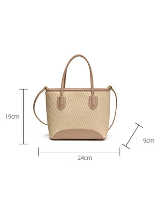 JCB CHIC حقيبة كتف جلدية من جلد البولي يوريثان متعدد الاستخدامات للسيدات، حقيبة كتف مائلة متقاطعة مائلة ذات سعة كبيرة أنيقة (568 كاكي) - Image 4