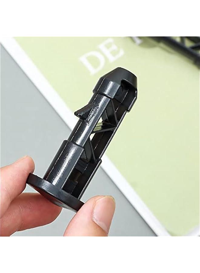6pcs Wheelie Bin Lid Hinge PinPlastic Wheelie Bin Lid Hinge Pin Wheelie Trash Bins 67mmx31mm Black for 80-240l Household and Commercial  - Image 5