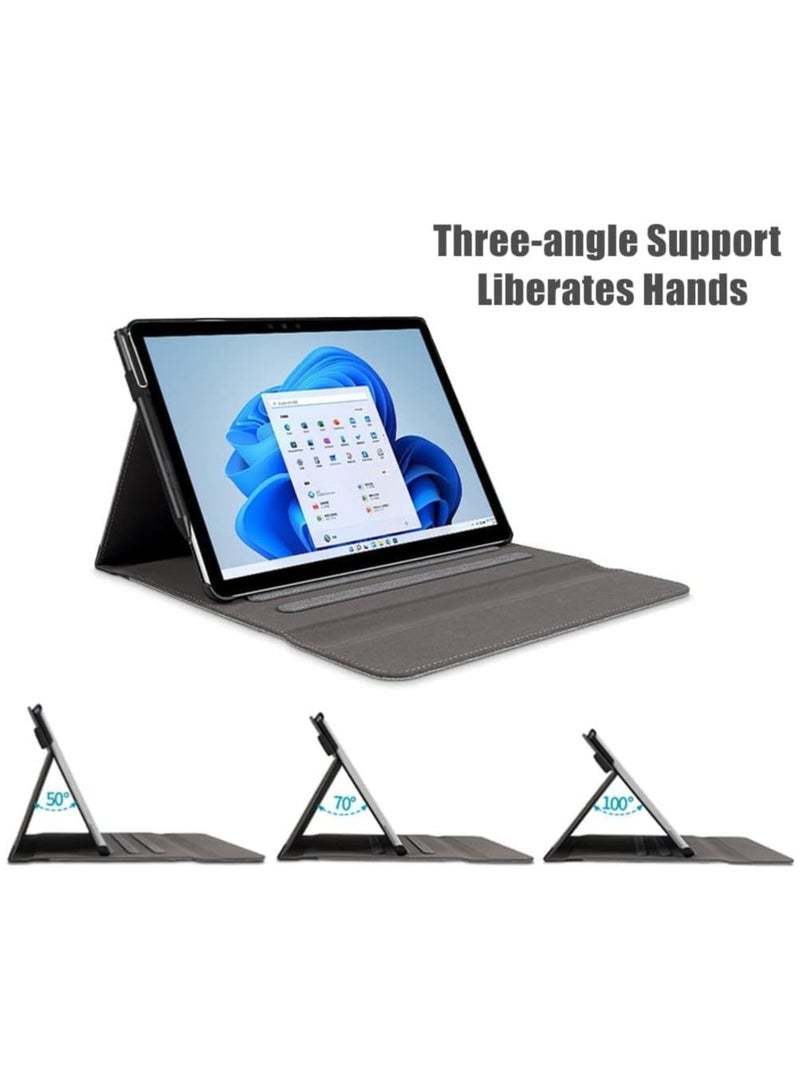 Case Compatible with Microsoft Surface Pro 10 13 inch 2024 Tablet Sleeve Pouch Cover for Surface Pro 10 5G Stand Pu Leather Cases - Image 3