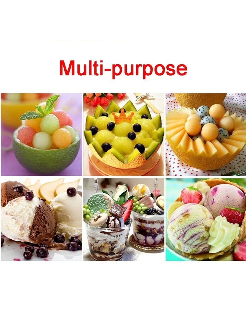 Multi-Purpose Ice Cream Scoop Spoon Ice Cream Scoop, Scoops for Bread, Melon, and Cupcakes, 5cm Diameter, Silver  - Image 5