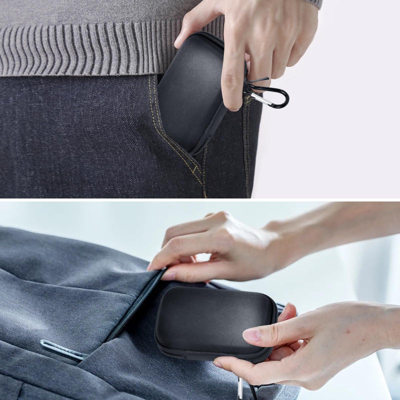 PAIYULE حافظة متوافقة مع 1TB 2TB 500GB / لـ PRO Extreme Portable SSD، حافظة تخزين خارجية لمحرك الأقراص الصلبة SSD SDSSDE61/ SDSSDE60/ SDSSDE81 (صندوق فقط)(أسود) - Image 5