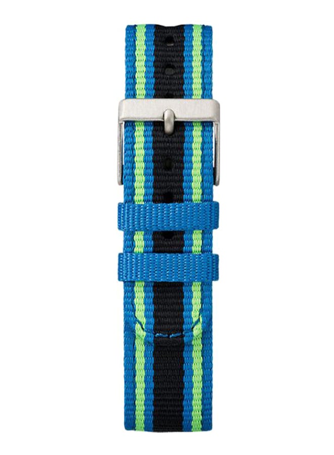 Timex Kids TW7C26000 Time Machines Digital 35mm Blue/Black/Green Double-Layered Nylon Strap Watch - Image 2
