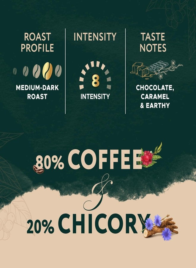 Coffeeza South Indian Filter Coffee Capsules | 80% Coffee 20% Chicory Blend | Intensity 8 | Medium-Dark Roast | Caramel, Chocolate & Earthy Notes | Original Line Compatible Pods (Box of 10 Capsules) - Image 5