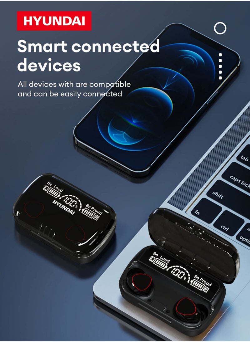 HYUNDAI - Hyundai HY-T18 Wireless Bluetooth Headphones-Black - Image 1