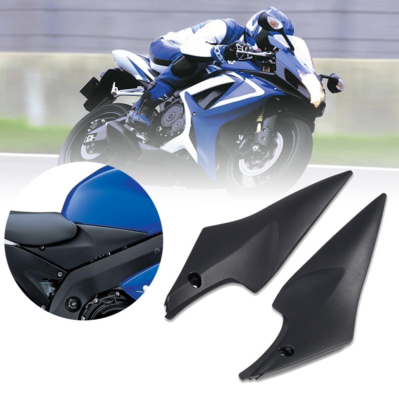 لوحة غطاء جانب خزان الغاز باللون الأسود غير اللامع متوافقة مع سوزوكي 2006 2007 GSXR600 GSXR750 K6 06 07 GSXR 600 GSXR 750