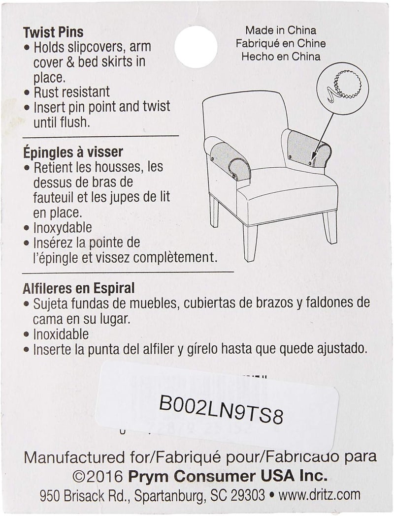 Dritz دريز هوم 9070 دبابيس ملتوية برؤوس شفافة 30 قطعة - Image 2