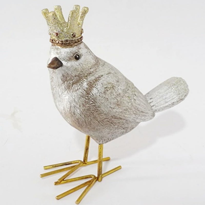 Gishima Bird Figurine Birds Decoration Resin Bird Figurine Home Decor Vintage & Modern Royal Crowned Bird Decor Statue Bird Ornaments & Gifts - Image 5