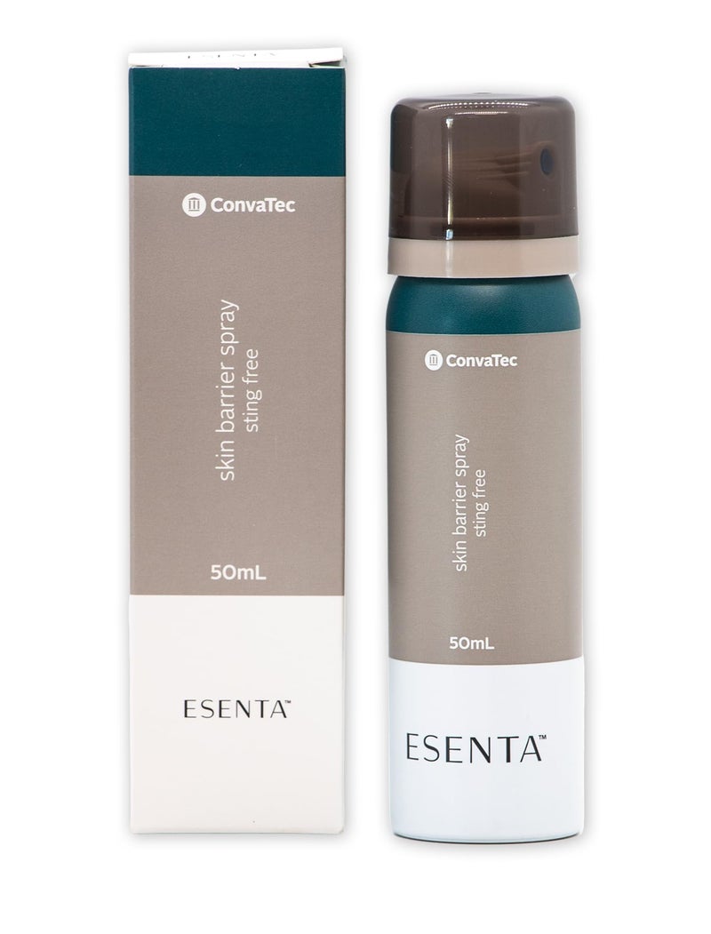 ConvaTec ESENTA Skin Barrier for Protection Around Stomas and Wounds, Silicone Based, Sting and Alcohol Free, 50 mL Spray Bottle (Pack of 1) - Image 1