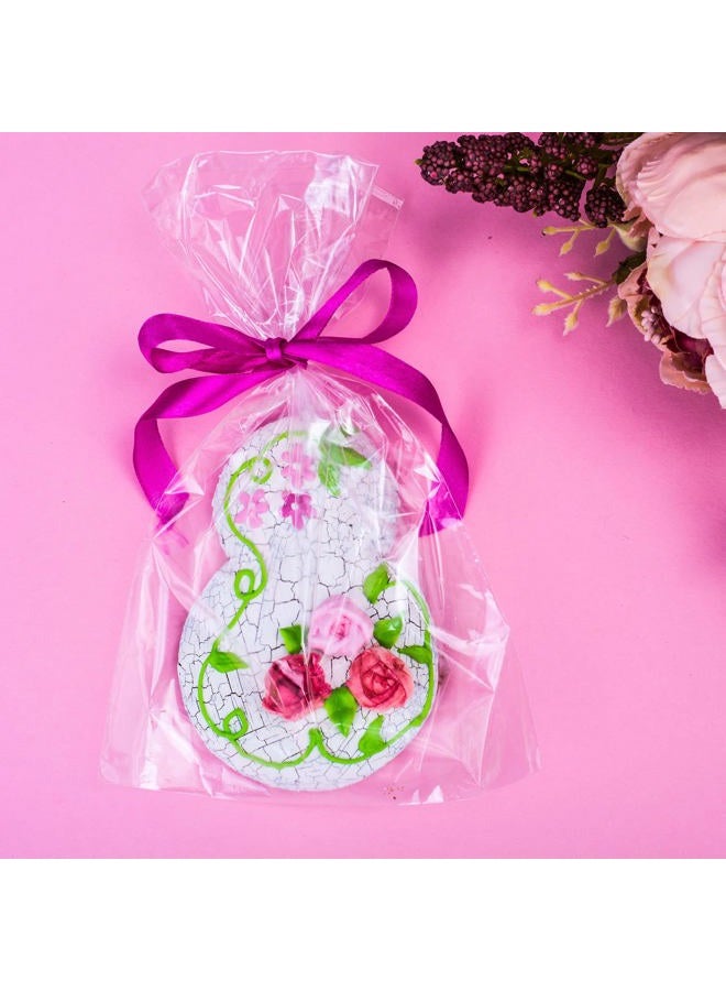 Morepack Cellophane Treat Bags,5x11 Inches 200 Pcs Clear Cellophane Bags with Twist Ties - Image 3