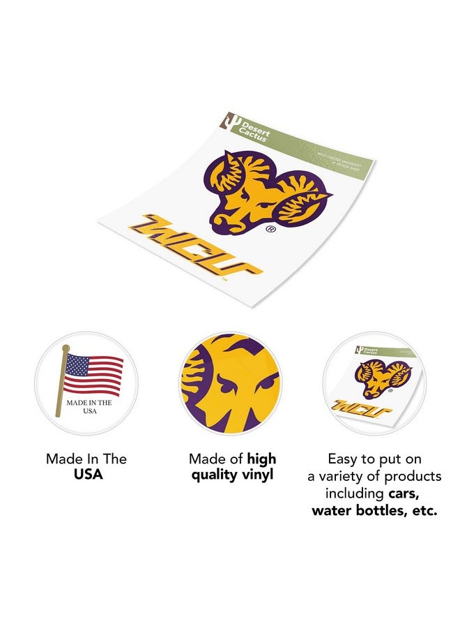 West Chester University Wcupa Golden Rams Sticker Vinyl Decal Laptop Water Bottle Car Scrapbook (4 Inch Set V1) - pzsku/Z4C97C2EB1DD0434D10FDZ/45/_/1697273200/7e64001e-3cfe-47eb-8534-3f839c3d2d7a