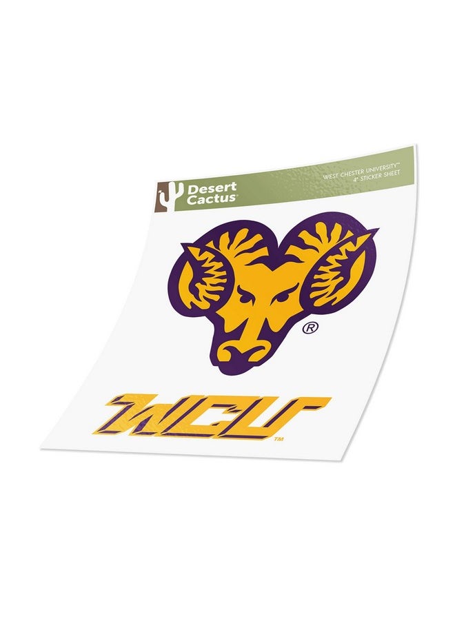 West Chester University Wcupa Golden Rams Sticker Vinyl Decal Laptop Water Bottle Car Scrapbook (4 Inch Set V1) - pzsku/Z4C97C2EB1DD0434D10FDZ/45/_/1697273211/48587ca1-dee3-4939-8e57-c679f9ad7c74