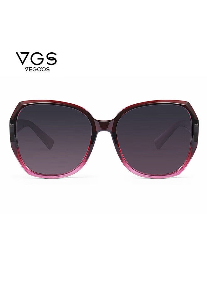 Vegoos Polarized Sungl For Women, Elegant Large Frame Face-slimming Sungl For Drivers, Uv Protection Gl 6268 - Image 3
