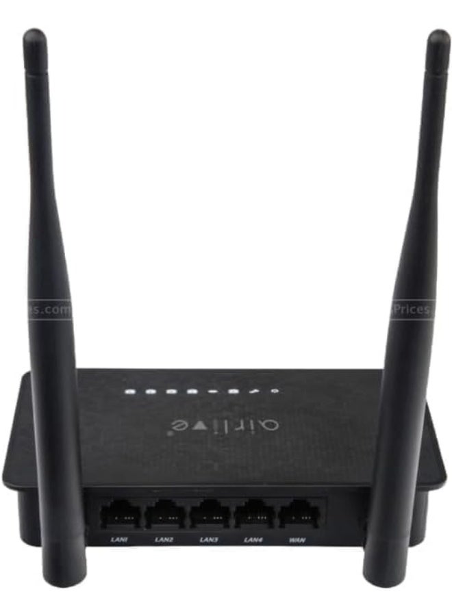 Air Live AirLive Wi-Fi 4 N300 2.4GHz Wireless Router - Black - Image 3