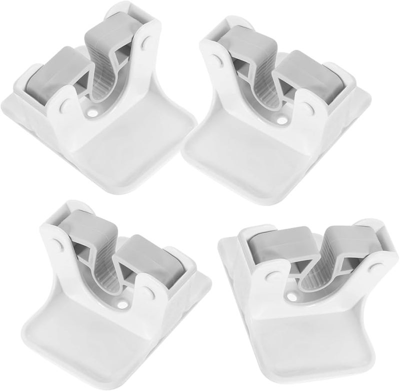 4 قطع من خطاف التخزين الثقيل للجدران لتعليق المكانس والمساحات للمطبخ والحمام - Image 2