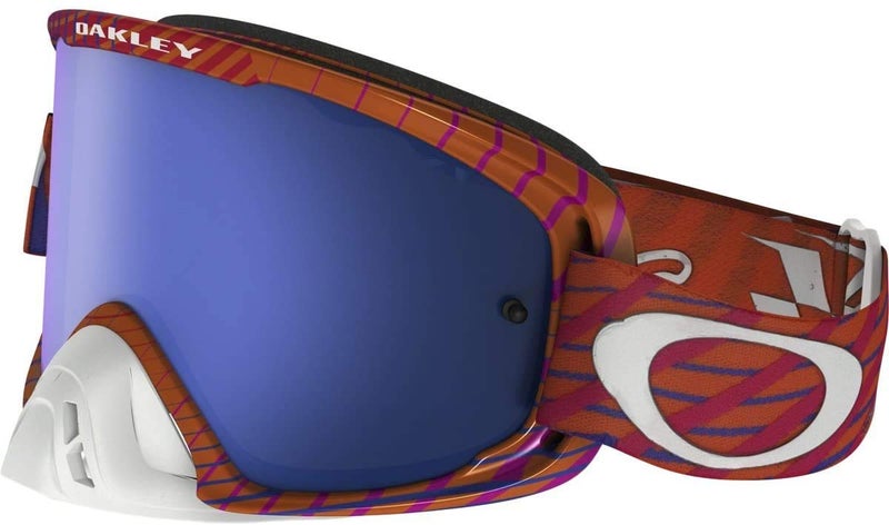 OAKLEY نظارات أوكلي O2 MX TLD مجموعة للبالغين للدراجات النارية على الطرق الوعرة  تريمور POGBlack Ice  شفافة  مقاس واحد يناسب الجميع