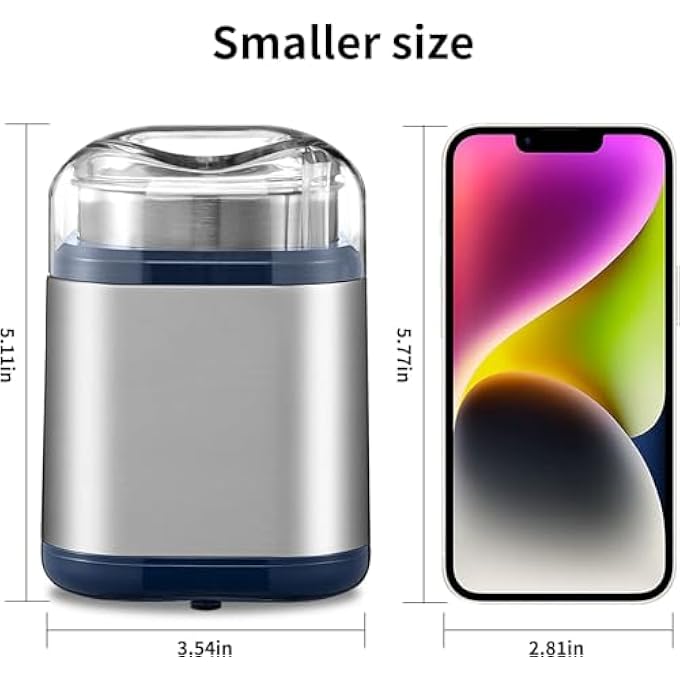 Azonee Electric Grinder Coffee Grinder Grinder Low Noise Even And Fast Grinding Stainless Steel Electric Grinder For Coffee Bean Nuts Grains Kitchen Stainless Steel 200W Coffee Grinder - Image 5