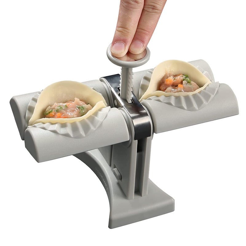 VALENZA Automatic Dumpling MakerHousehold Double Head Dumpling Press MoldQuickly Dumpling Maker Machine forKitchen  - Image 1