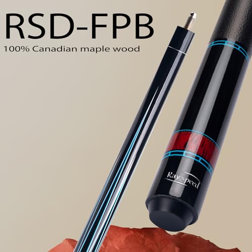 Ray speed Pool Cue Stick Low Deflection Shaft Billiard Cue Stick with Hard Case 1920 oz Professional Pool Stick Blue2 20 oz - Image 3