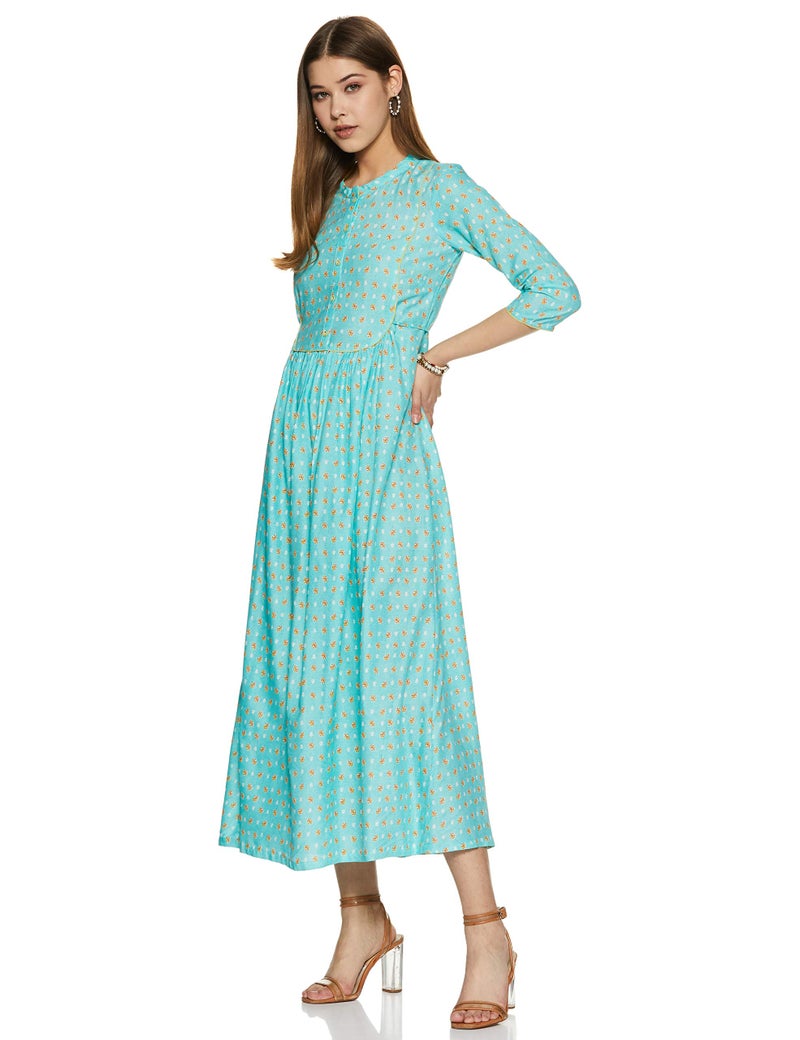 Aurelia W for Woman Rayon a-line Dress (20FEA11264-501313_Green_Small) - Image 2