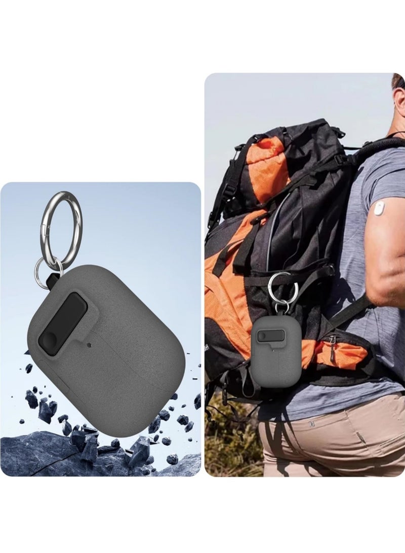 Aookay Modern Lock Case for Airpods Pro 3 Cover, Mil-Rugged Protection with Secure Lock for Apple Airpods 3nd Generation Case (Grey) - Image 5