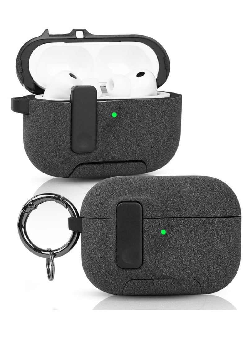 Aookay Modern Lock Case for Airpods Pro 3 Cover, Mil-Rugged Protection with Secure Lock for Apple Airpods 3nd Generation Case (Grey) - Image 1