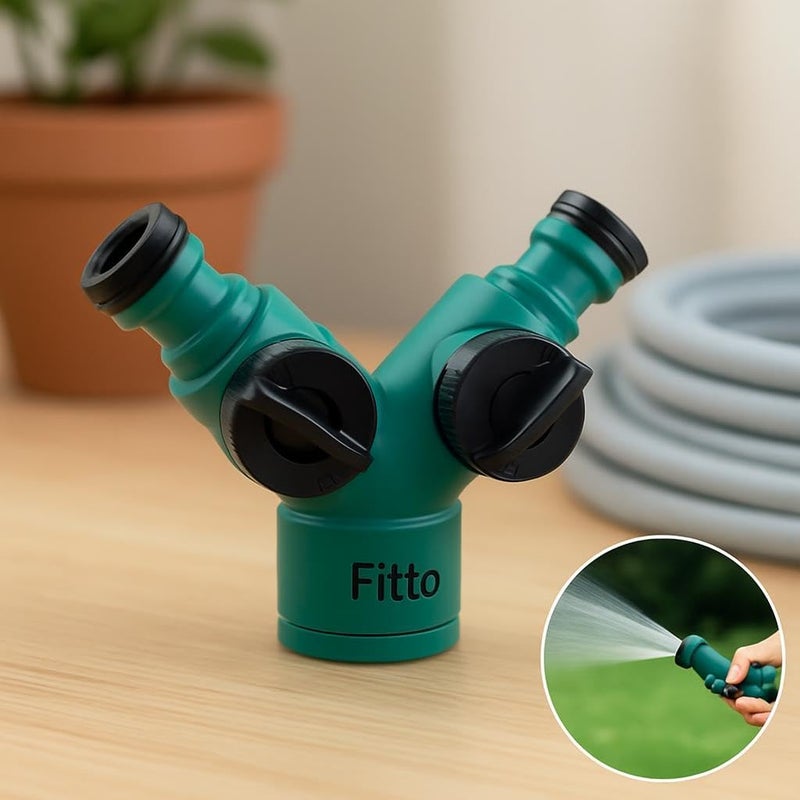 Fitto Quick Snap-In Dual Shut Off Connector for Garden Hoses - Image 3