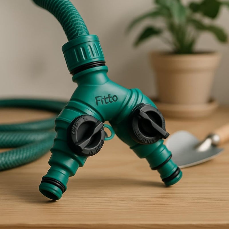 Fitto Quick Snap-In Dual Shut Off Connector for Garden Hoses - Image 2