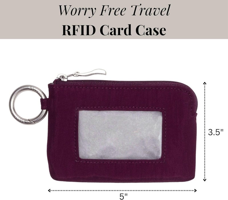 Baggallini RFID Card Case - Lightweight 5"x3.5" Wallet with Keyring - Image 2