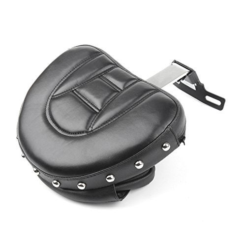 Topteng Chrome Back Rest, Motorcycle Driver Seat Rider Backrest Pad Driver Backrest for Haley Davidson Fatboy/Heritage Softail Models 2007-2017 - Image 5