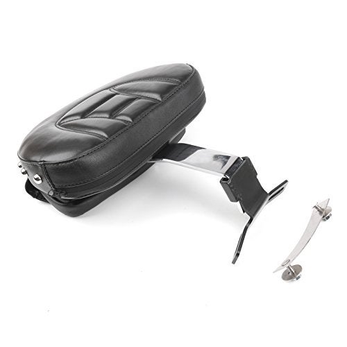 Topteng Chrome Back Rest, Motorcycle Driver Seat Rider Backrest Pad Driver Backrest for Haley Davidson Fatboy/Heritage Softail Models 2007-2017 - Image 4