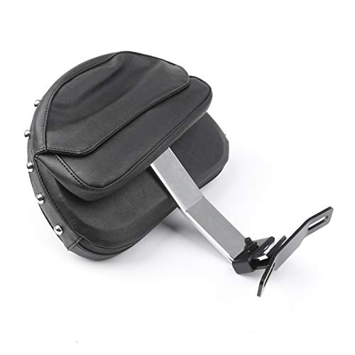 Topteng Chrome Back Rest, Motorcycle Driver Seat Rider Backrest Pad Driver Backrest for Haley Davidson Fatboy/Heritage Softail Models 2007-2017 - Image 3