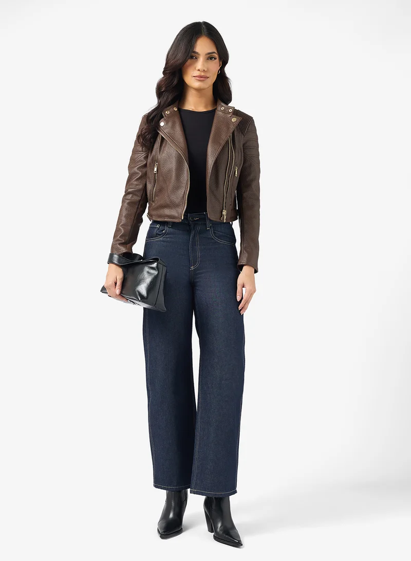 GUESS Jeannine Pu Stitched Jacket