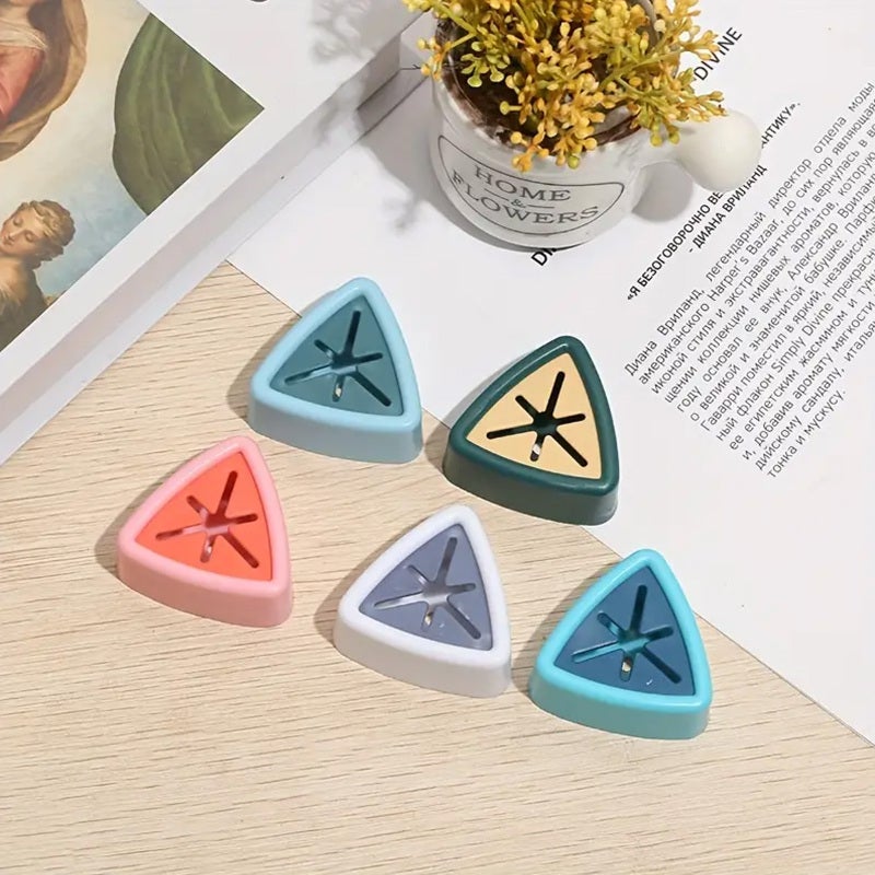 Pink Round Adhesive Towel Hooks No Drilling Required For Kitchen Bathroom Nursery - Easy To Install Soft Material Holds Towels Securely Rich Colors For Home Decoration - Image 5