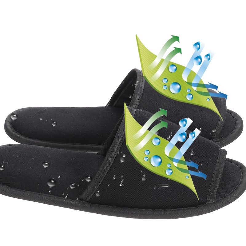 1 Set Folding Cotton Slippers Lightweight Slippers Hotel Indoor Slippers - Image 2