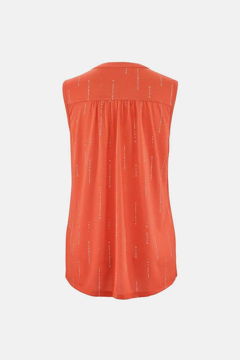 Tchibo Women Sportswear Fit Sleeveless Performance Tee, Orange  - Image 3
