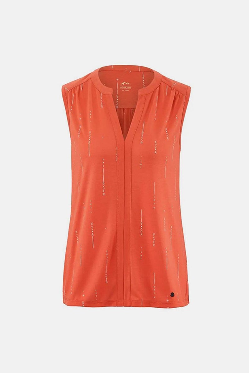 Tchibo Women Sportswear Fit Sleeveless Performance Tee, Orange  - Image 2