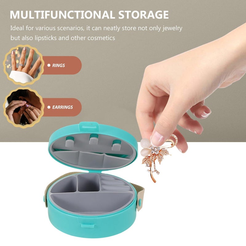 3 Piece Portable Jewelry Box Set Small Travel Organizer Case For Earrings Rings Necklaces Pp Plastic Trinket Storage Box For Daily Use Multicolor - Image 4